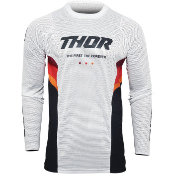 THOR Pulse Air React Jersey White/Midnight XL