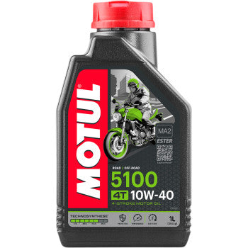 MOTUL 5100 4T Synthetic Blend Oil - 10W-40 - 1L