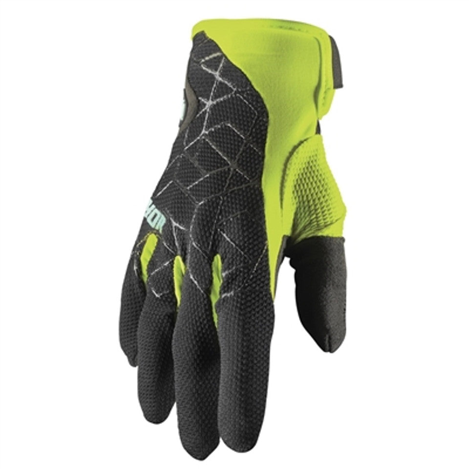 Thor Draft Gloves - Black/Acid