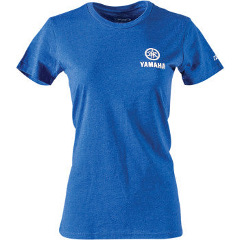 FACTORY EFFEX Yamaha Women's Icon T-Shirt - Heather Royal Blue - Medium